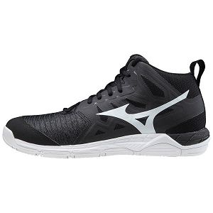 Tenis Para Voleibol Mizuno Wave Supersonic 2 Mid Hombre Grises/Negros/Blancos | Mexico-914286